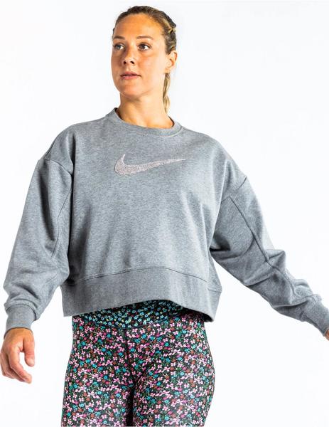 venganza recuerdos Sinceramente SUDADERA NIKE MUJER GRIS, LOGO GRANDE