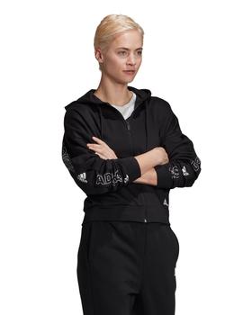 SUDADERA ADIDAS ABIERTA CON CAPUCHA, MUJER