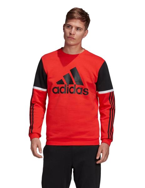 SUDADERA HOMBRE DE CUELLO REDONDO ROJA