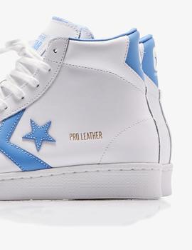 CONVERSE PRO LEATHER MID BLANCO/AZUL