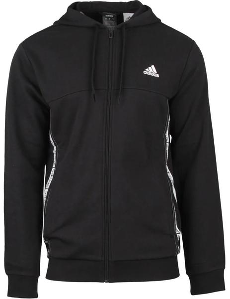 SUDADERA ABIERTA CON CAPUCHA, HOMBRE, NEGRA