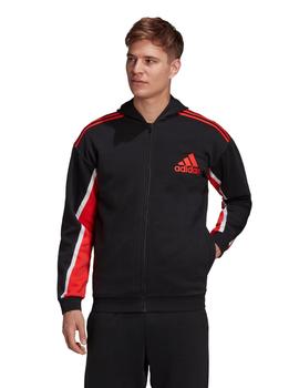 SUDADERA ADIDAS , ABIERTA CON CAPUCHA