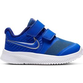 ZAPATILLA NIKE BEBE  STAR RUNNER 2 AZUL, CON VELCR