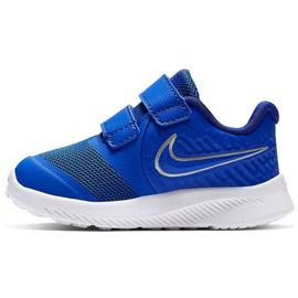 ZAPATILLA NIKE BEBE  STAR RUNNER 2 AZUL, CON VELCR